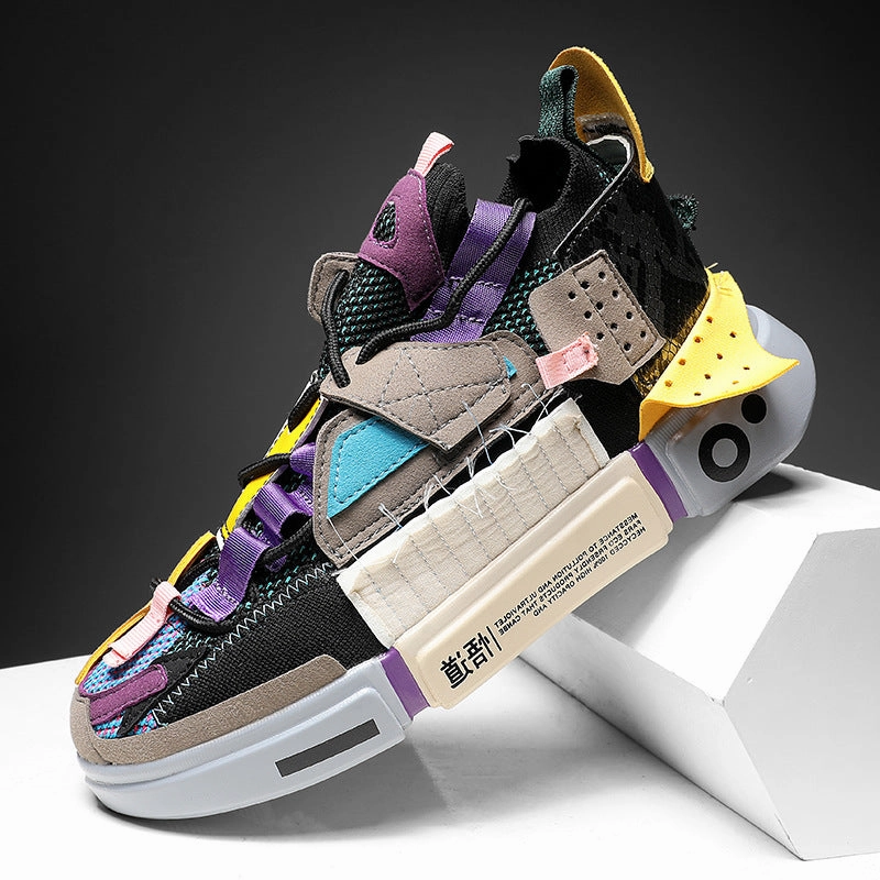 Channel Sneakers Men's Sports Thick-soled Shoes - GlamzLife