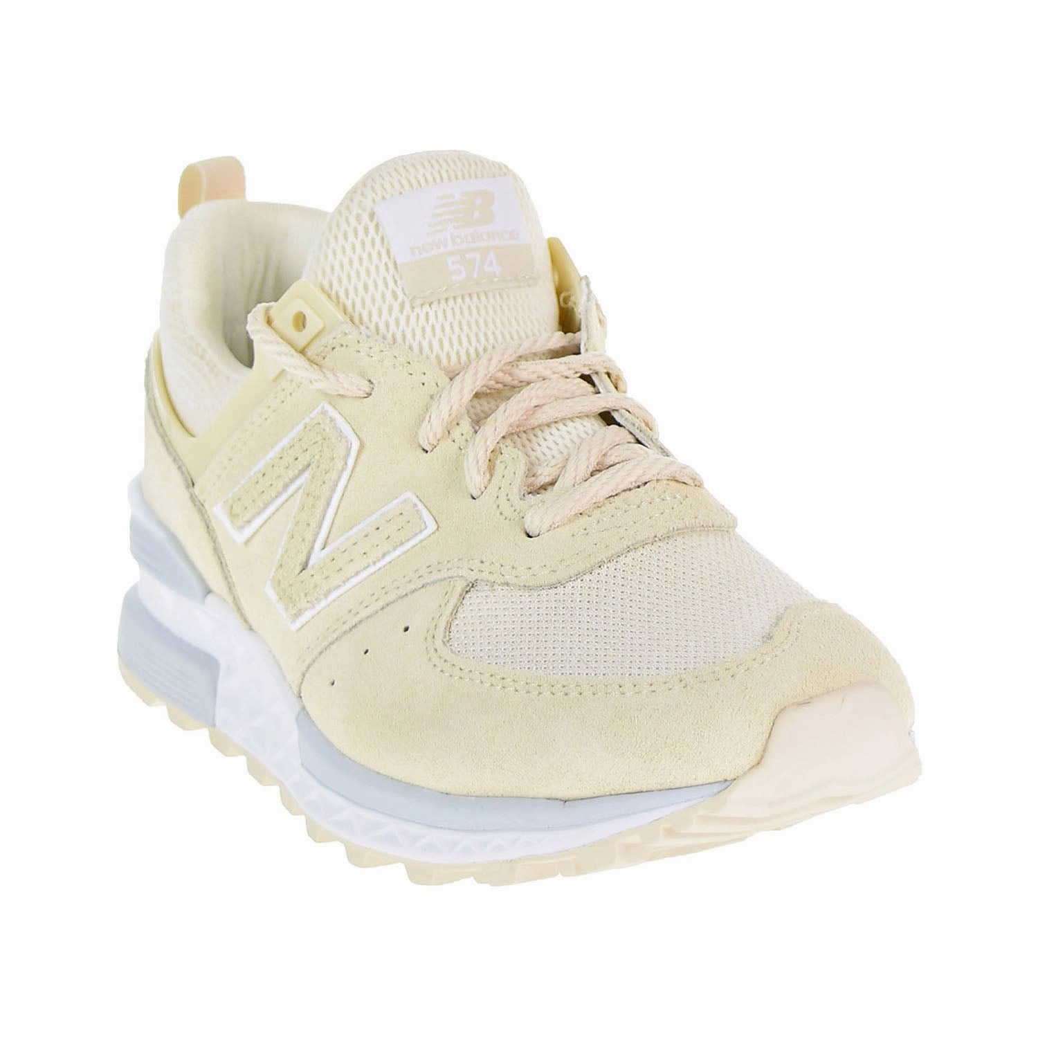 New Balance 574 Sport Lifestyle Women's Shoes Yellow/White Boys New Balance Baseball Cleats