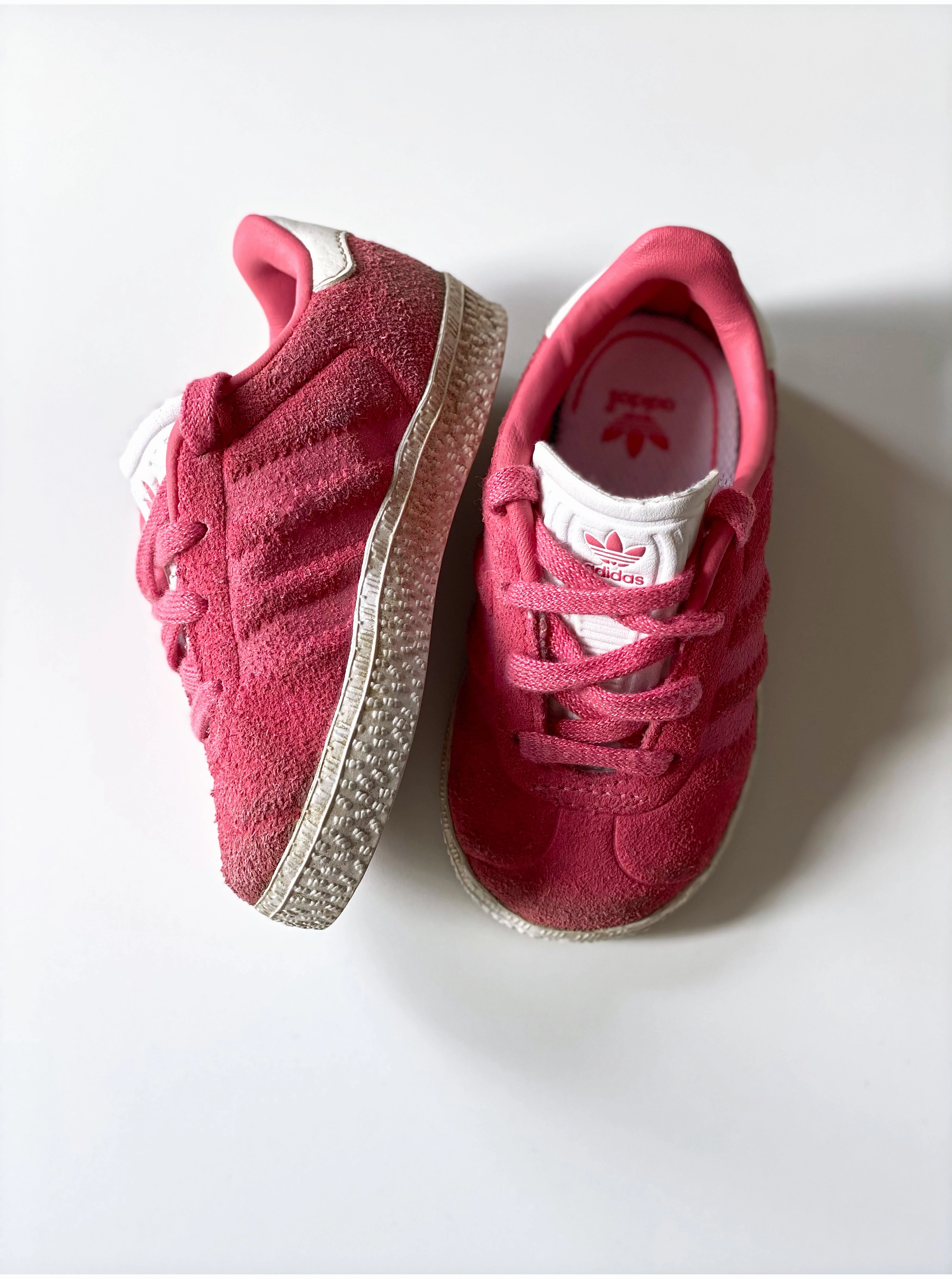 [US5] Adidas Gazelle Baby Originals Shoes Chalk Pink/Chalk Pink/Ftwr White Adidas Green Shoes