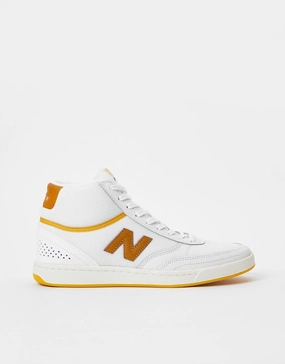 New Balance Numeric 440 Hi Skate Shoes - White/Yellow New Balance Men's Slippers