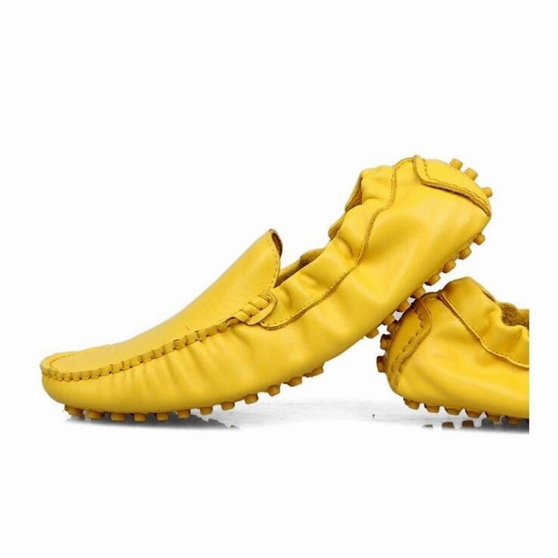 Roadster Casual Shoes Breathable Real Leather Casual SLIP-ON Business Shoes Men Loafers