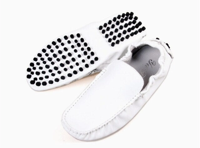 Crater Impact Casual Shoes Breathable Real Leather Casual SLIP-ON Business Shoes Men Loafers