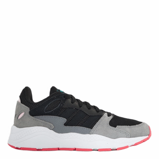 Platform Wedge Heel Sneakers Crazychaos Shoes Core Black / Core Black / Real Pink