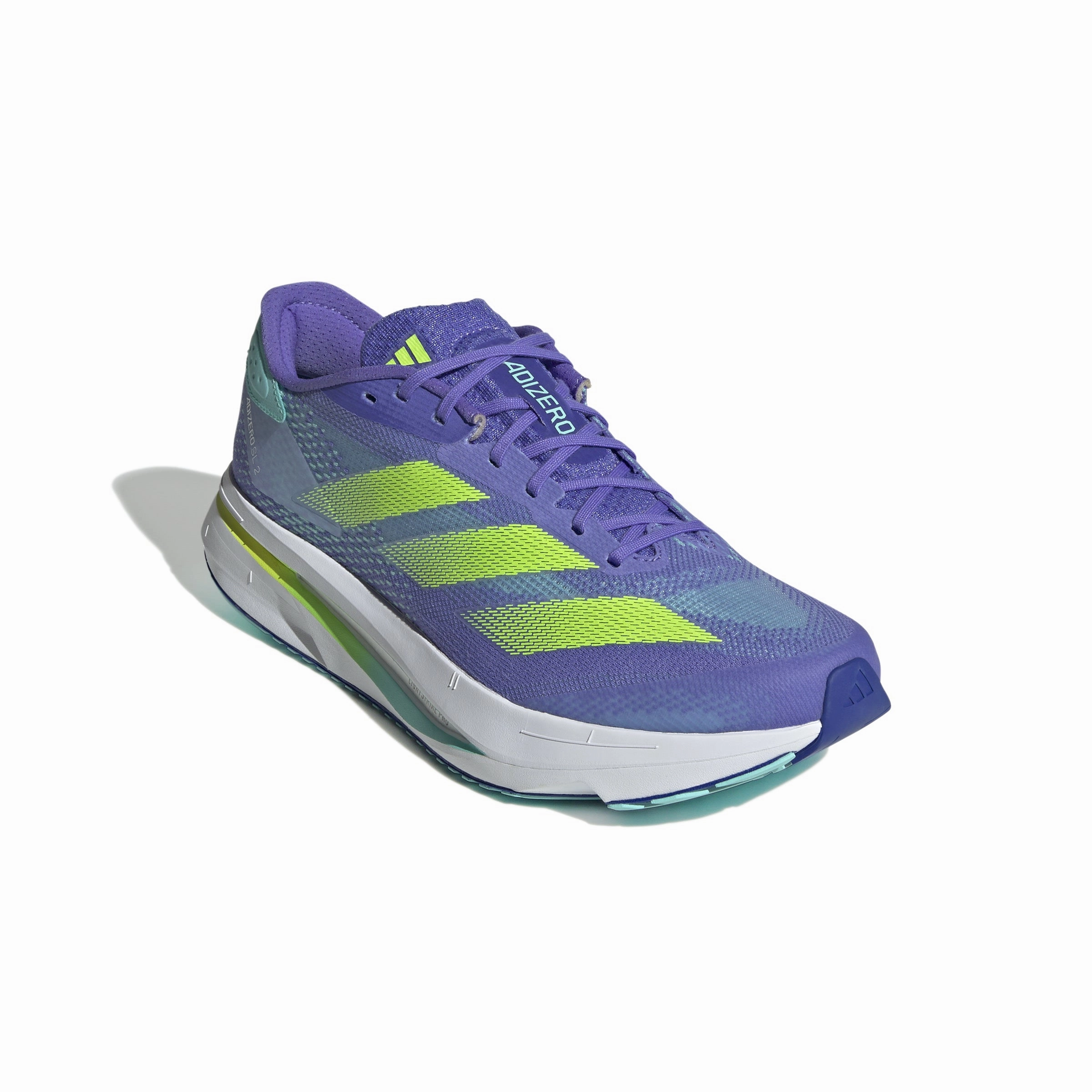 New Adidas Gym Shoes Adidas Adizero SL 2 Men's - Cobalt Blue/Lucid Lemon/Blue Spark