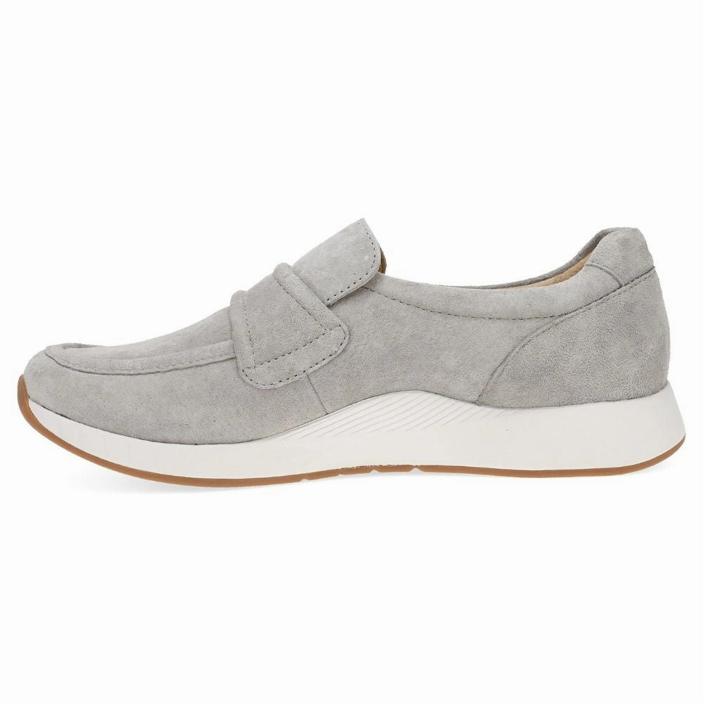 Dansko Clementine Light Grey Nubuck Sneaker (Women's) Spanish Casual Shoes