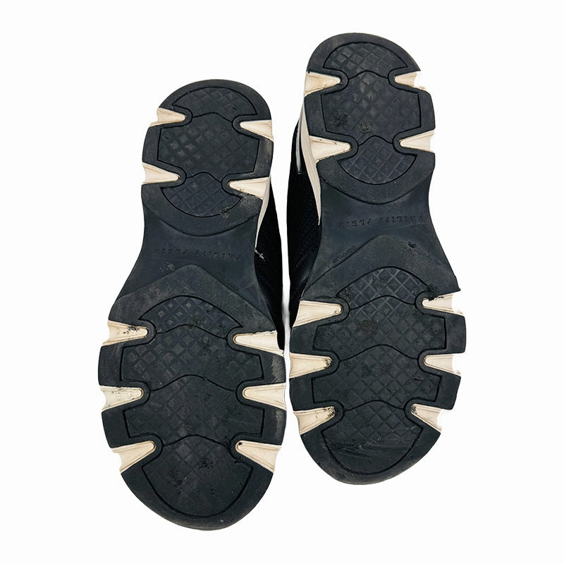 Nano Zero Training Shoes Philipp Plein Womens Black Mesh Panel Skull Sneaker Shoes (Size 38)