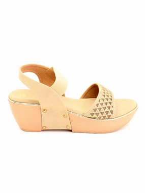 Delco Pu Sole Plaform Heel Sandals Best Shoes For Flat Feet Work