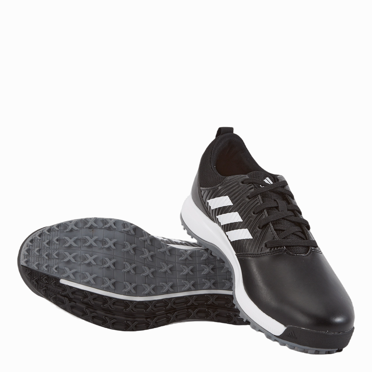 CP Traxion Spikeless Shoes Core Black / Cloud White / Silver Metallic Best Golf Shoes For Flat Feet