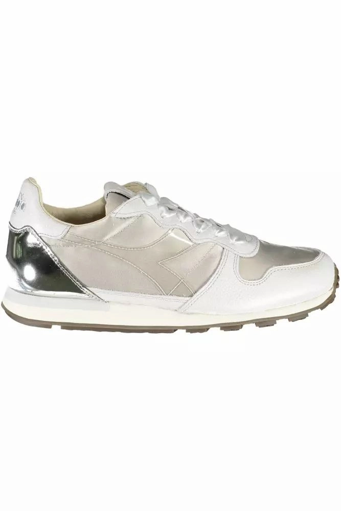 Silver Sneakers List Of Gyms Diadora Elegant Gray Sports Sneakers with Contrasting Details