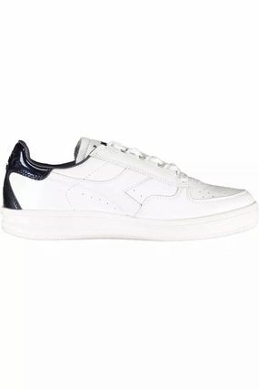 Diadora Elegant White Lace-Up Sneakers with Contrast Detail Euphoria Sneakers