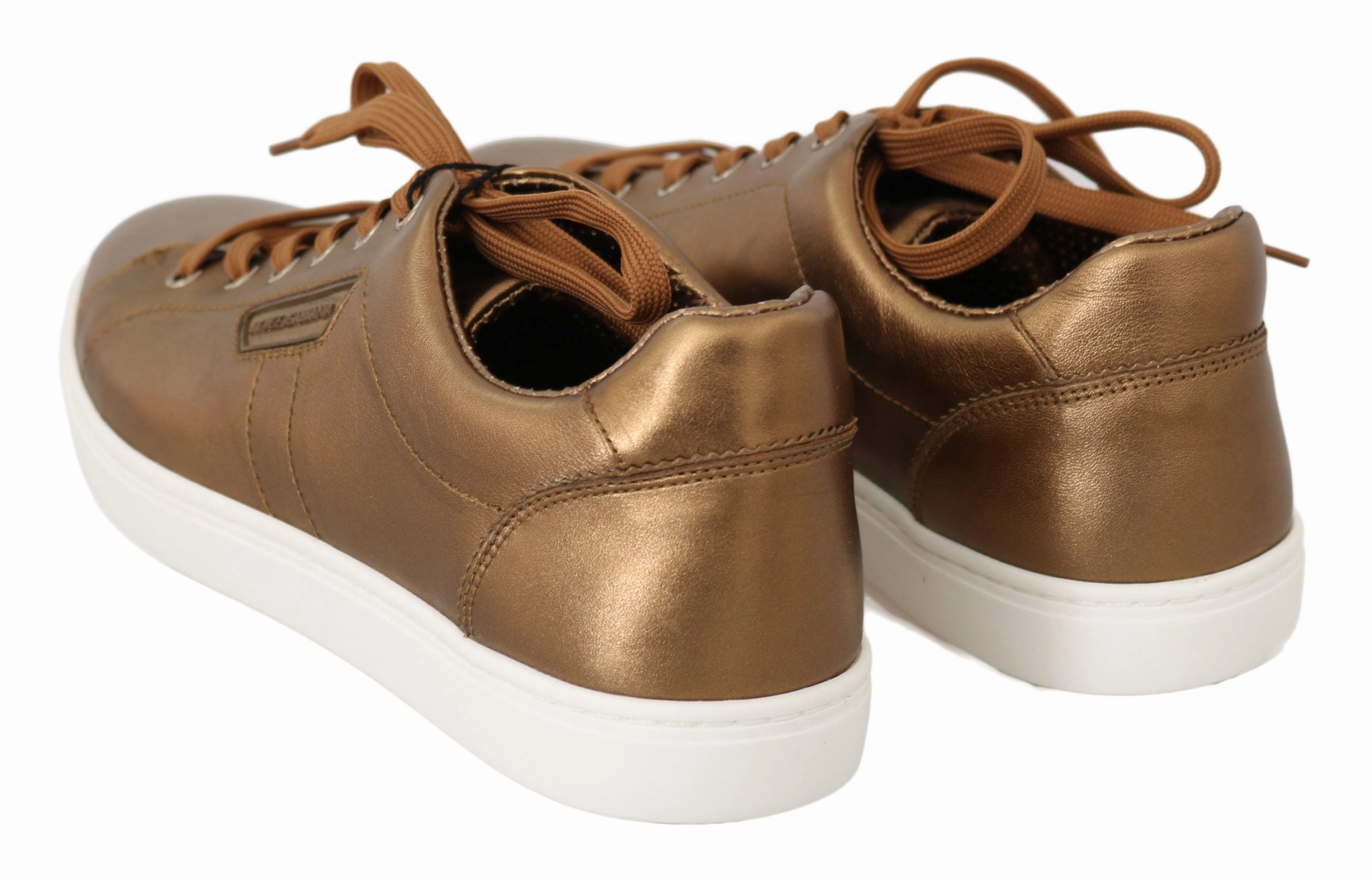 Bryce Sneakers Dolce & Gabbana Gold Leather Mens Casual Sneakers