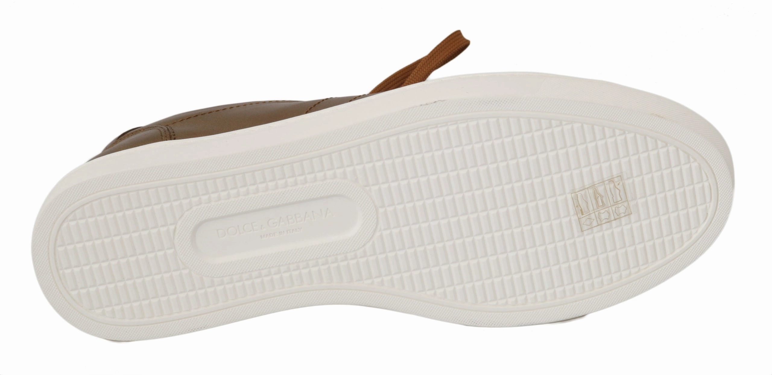 Non Slip Shoes Sneakers Dolce & Gabbana Gold Leather Mens Casual Sneakers