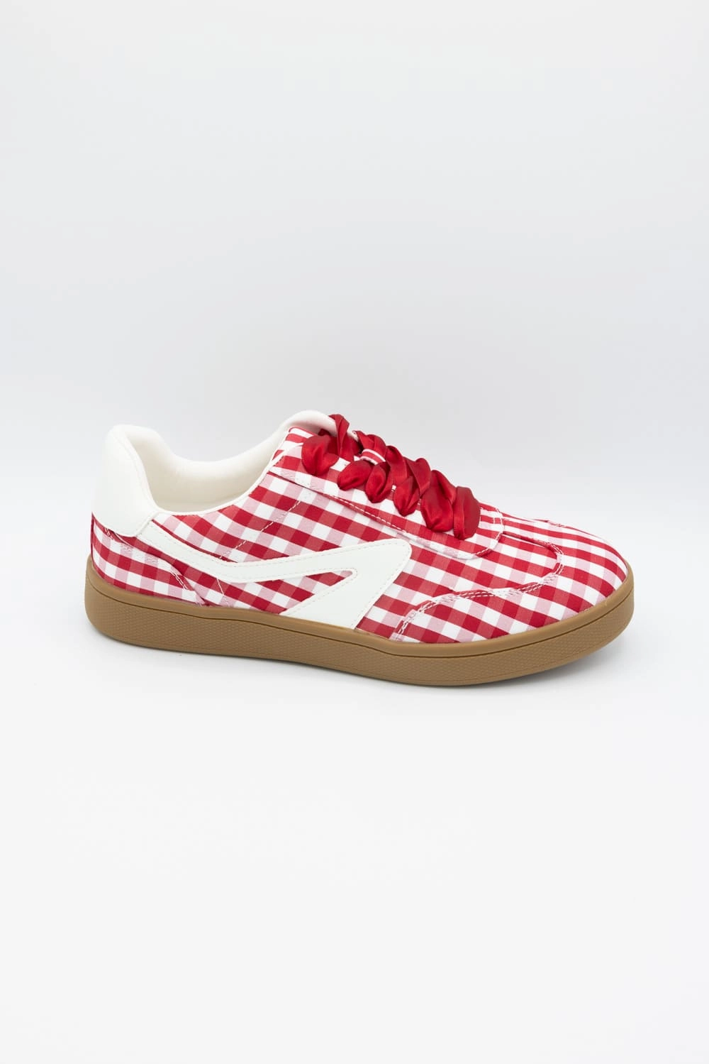 Mickey Mouse Sneakers Dolce Vita Voyage Sneakers for Women in Red Gingham | VOYAGE-REDGINGHAM
