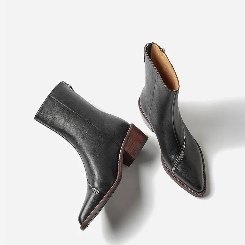 Vibram Boots USS Shoes Minerva Women's Western Leather Boots