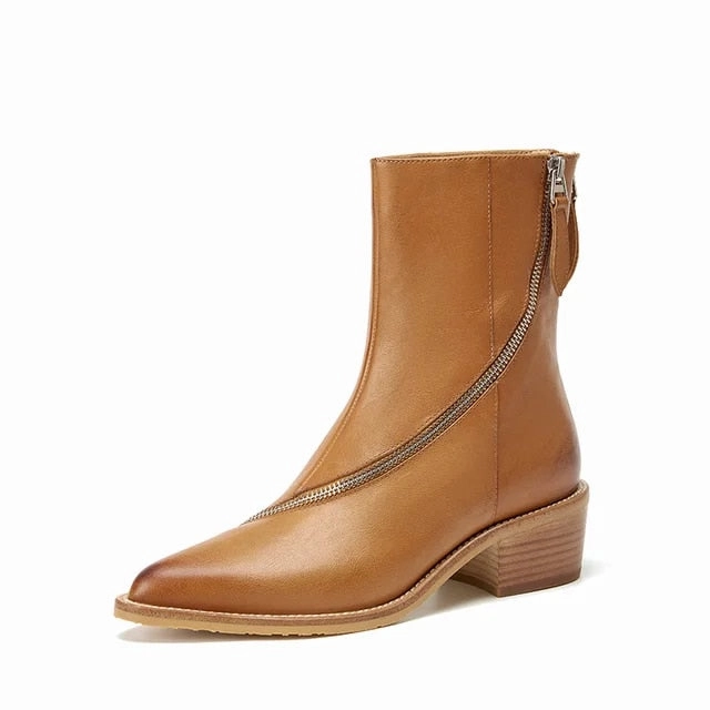 USS Shoes Minerva Women's Western Leather Boots Best Leather Hiking Boots