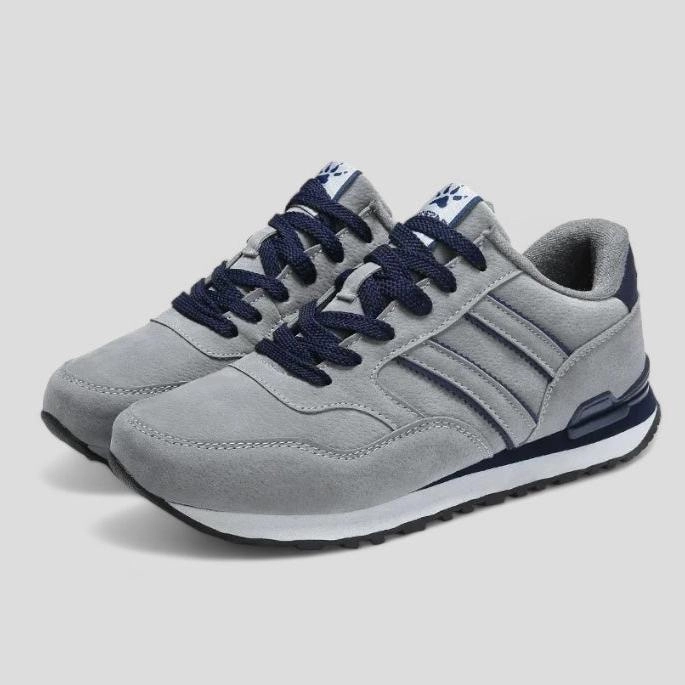 High Stack Trail Shoes Soofeet Men Orthopedic Breathable Leather Running Shoes Light Athletic Casual Trail Sneakers