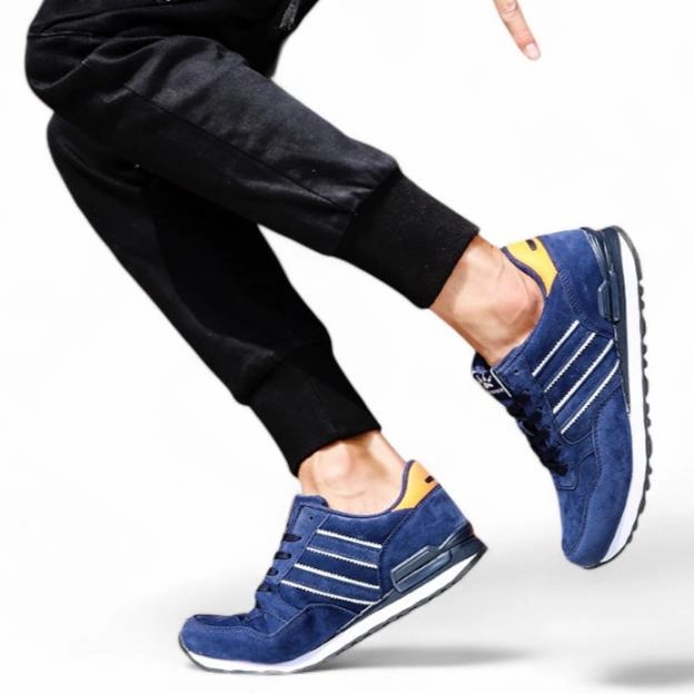 Soofeet Men Orthopedic Breathable Leather Running Shoes Light Athletic Casual Trail Sneakers Questar Trail Shoes