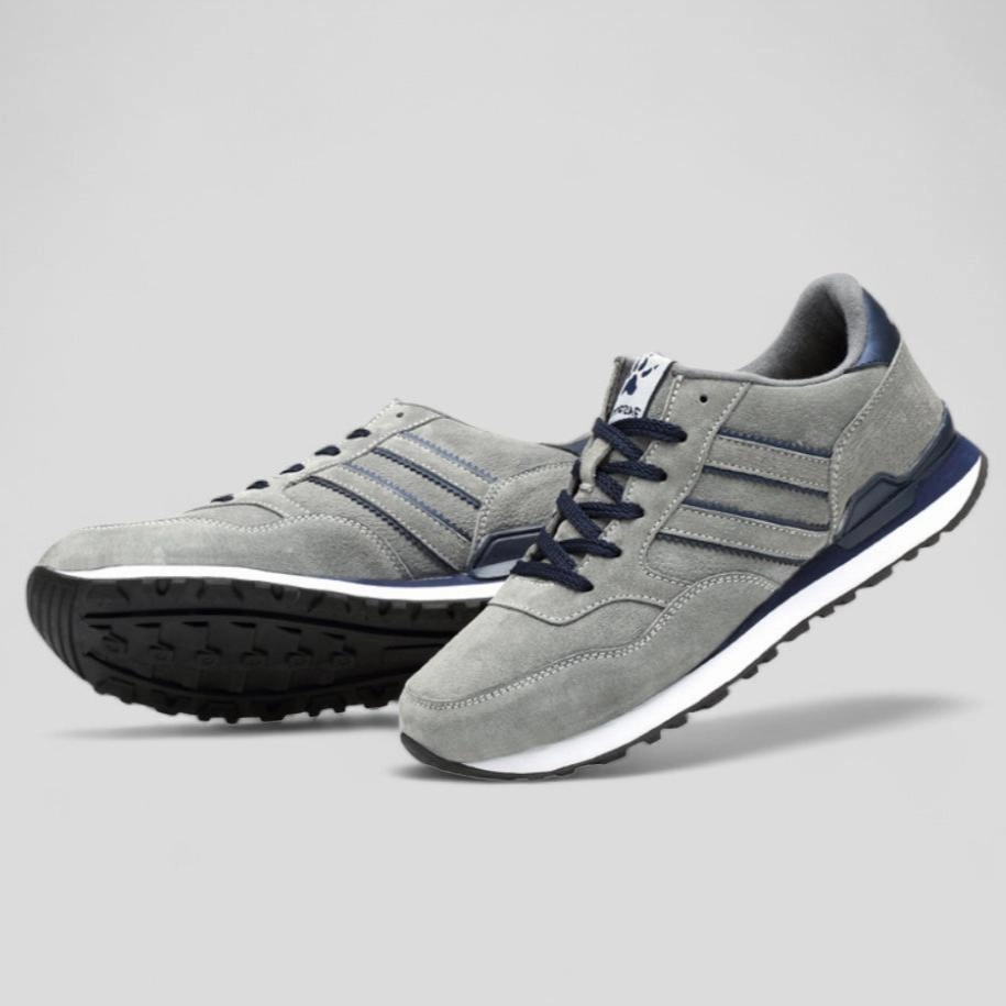 Soofeet Men Orthopedic Breathable Leather Running Shoes Light Athletic Casual Trail Sneakers Best Trail Running Shoes For 100 Miles