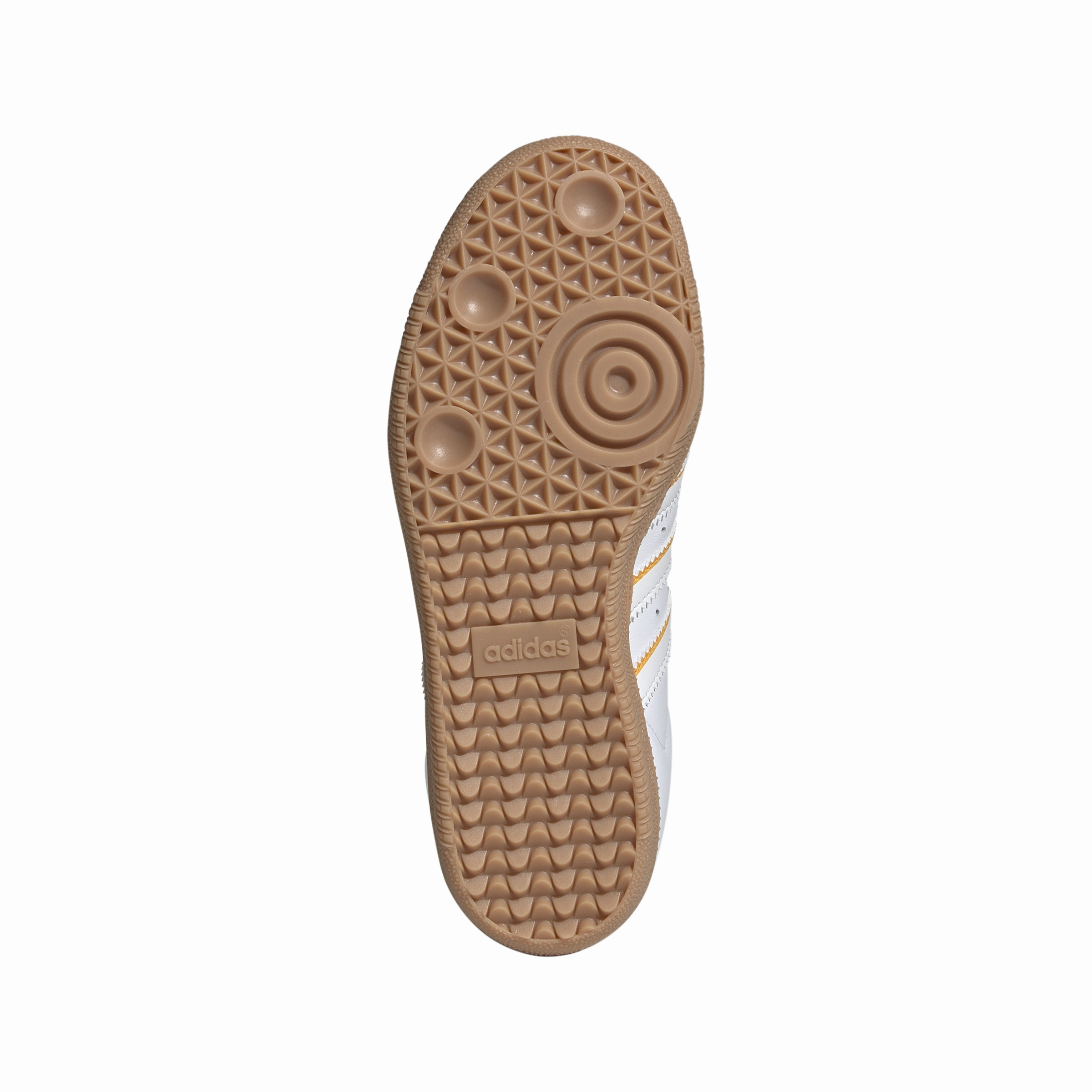 Kids Samba OG 'Crystal White Crew Yellow' Adidas Supercourt Shoes