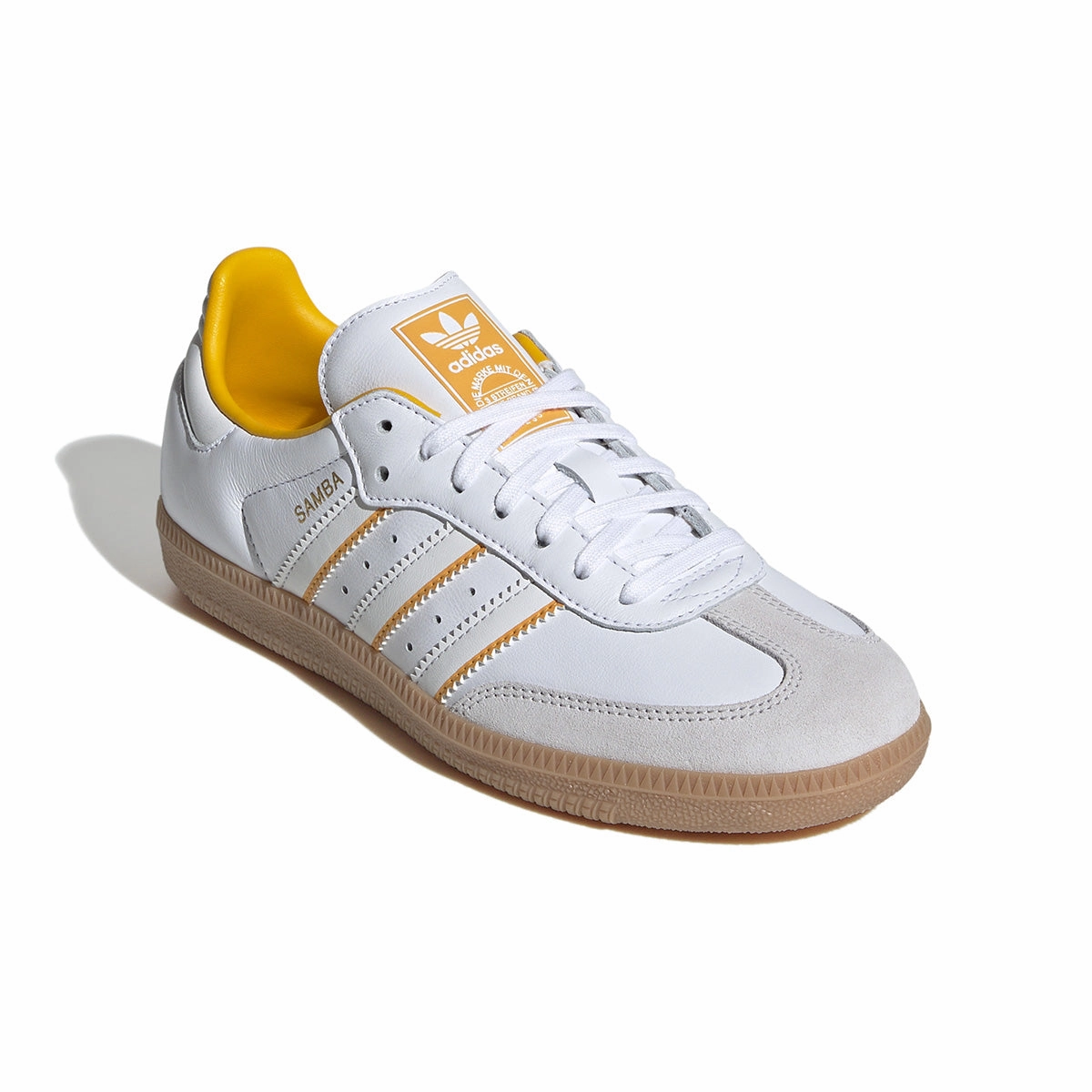 Kids Samba OG 'Crystal White Crew Yellow' Adidas Forum 2000 Shoes