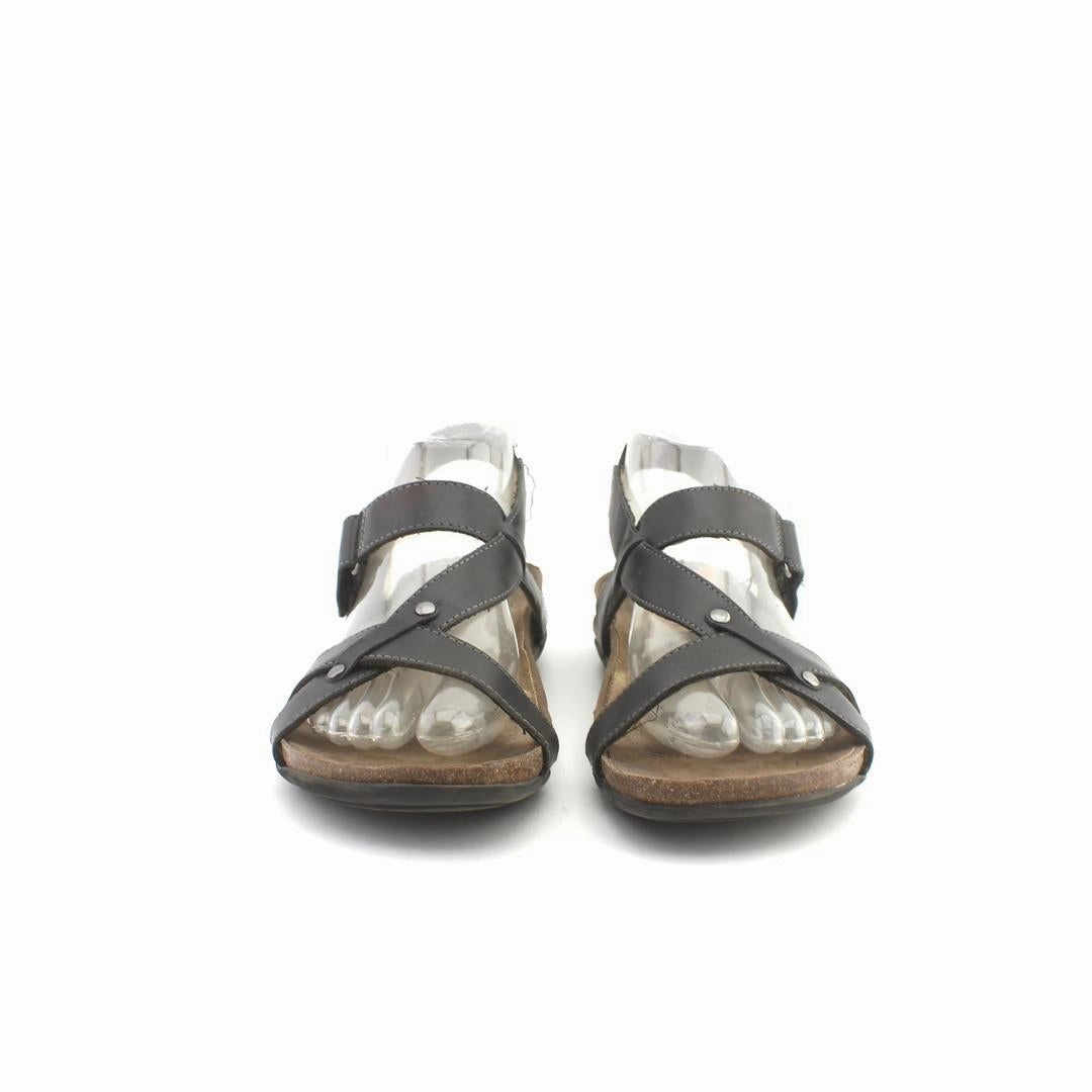 NATURAL SOUL  BARE FLEX Peep Toe Flat Sandals
