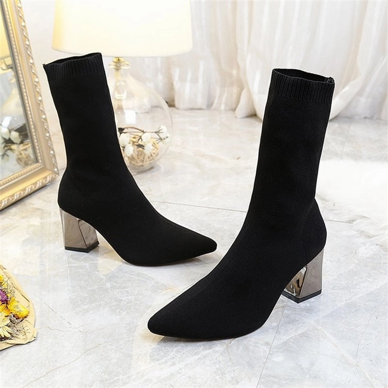 High Heel Insoles For Shoes That Are Too Big Women Chunky High Heels Pointed Shoes