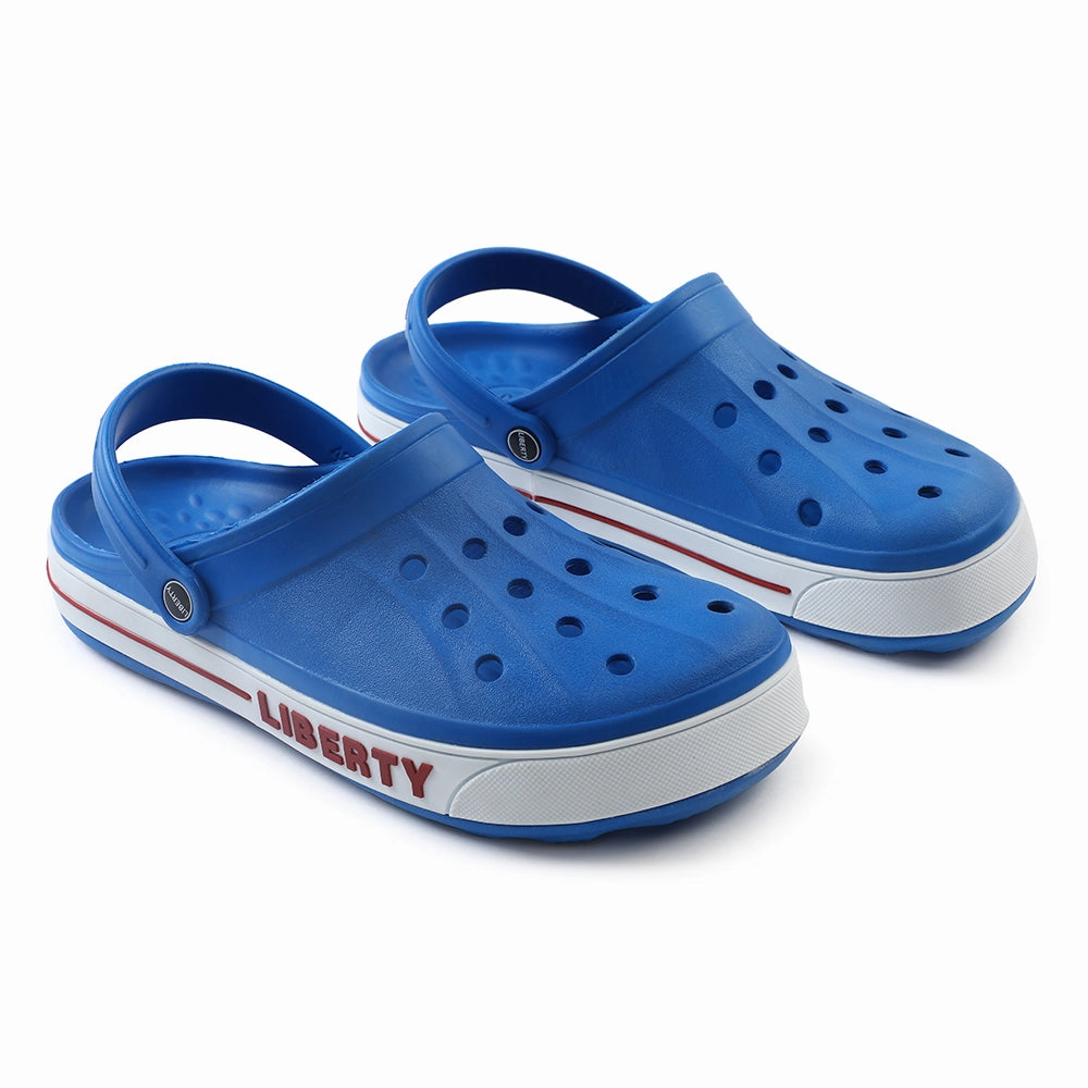 Zermatt Clogs A-HA Blue Casual Slip-on Clogs For Men LITEWALK By Liberty