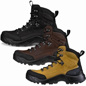 ECCO Mens Offroad Mid-Cut Waterproof Walking Boots Warm Snowmobile Boots