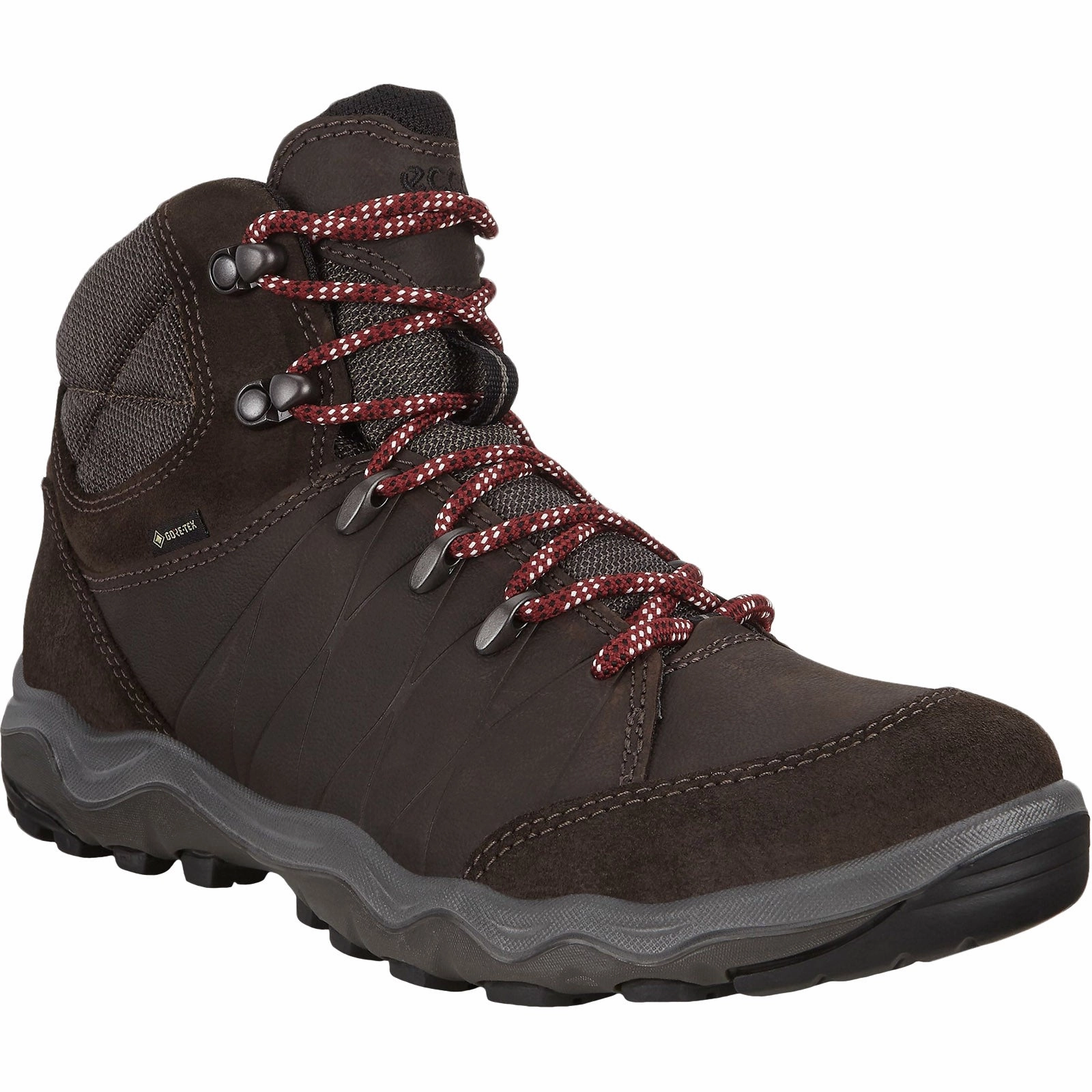 Flat Leather Boots ECCO Mens Ulterra Gore-Tex Leather Walking Boots