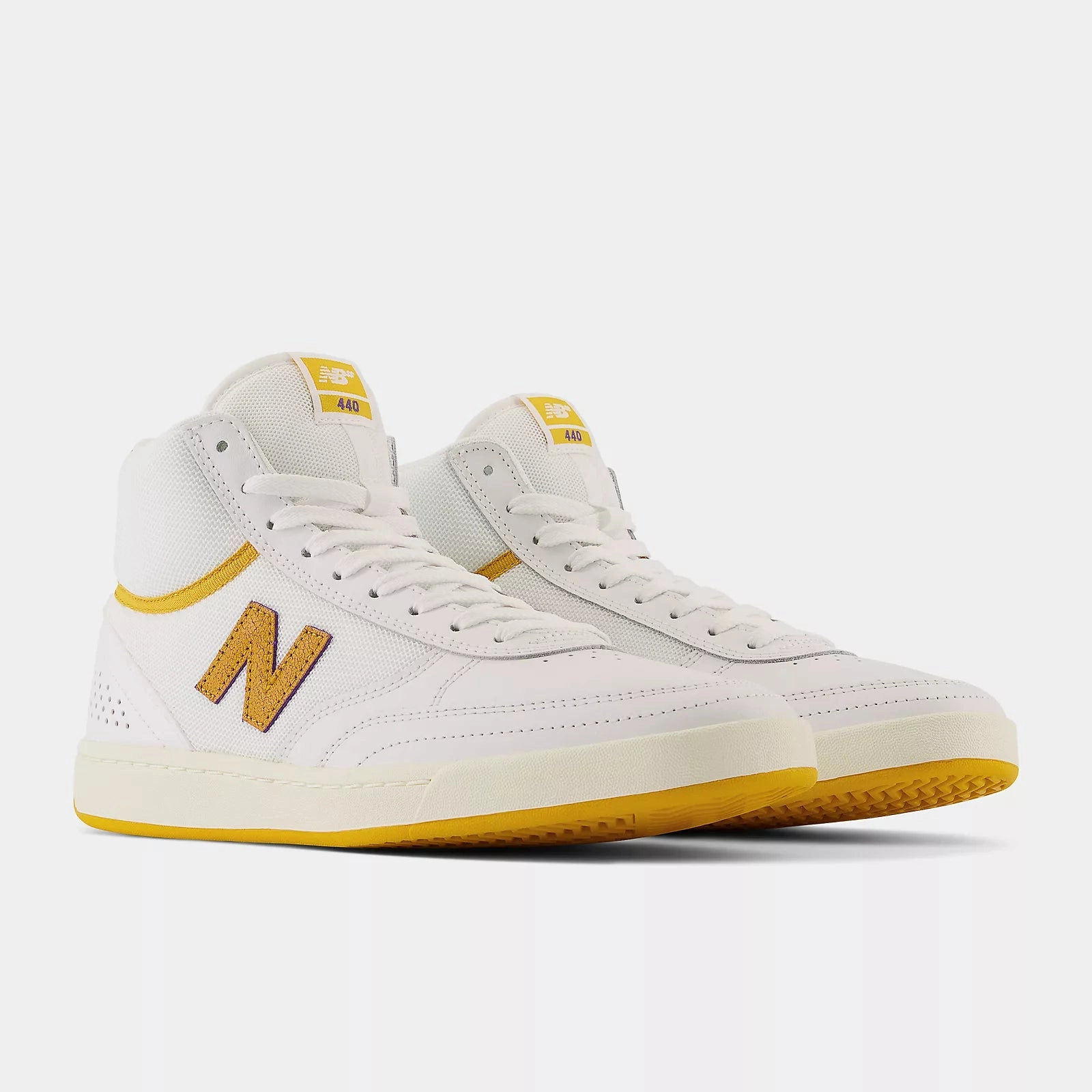 New Balance Numeric 440 High Skateboard Shoes - White/Yellow New Balance 2002r Arctic Grey