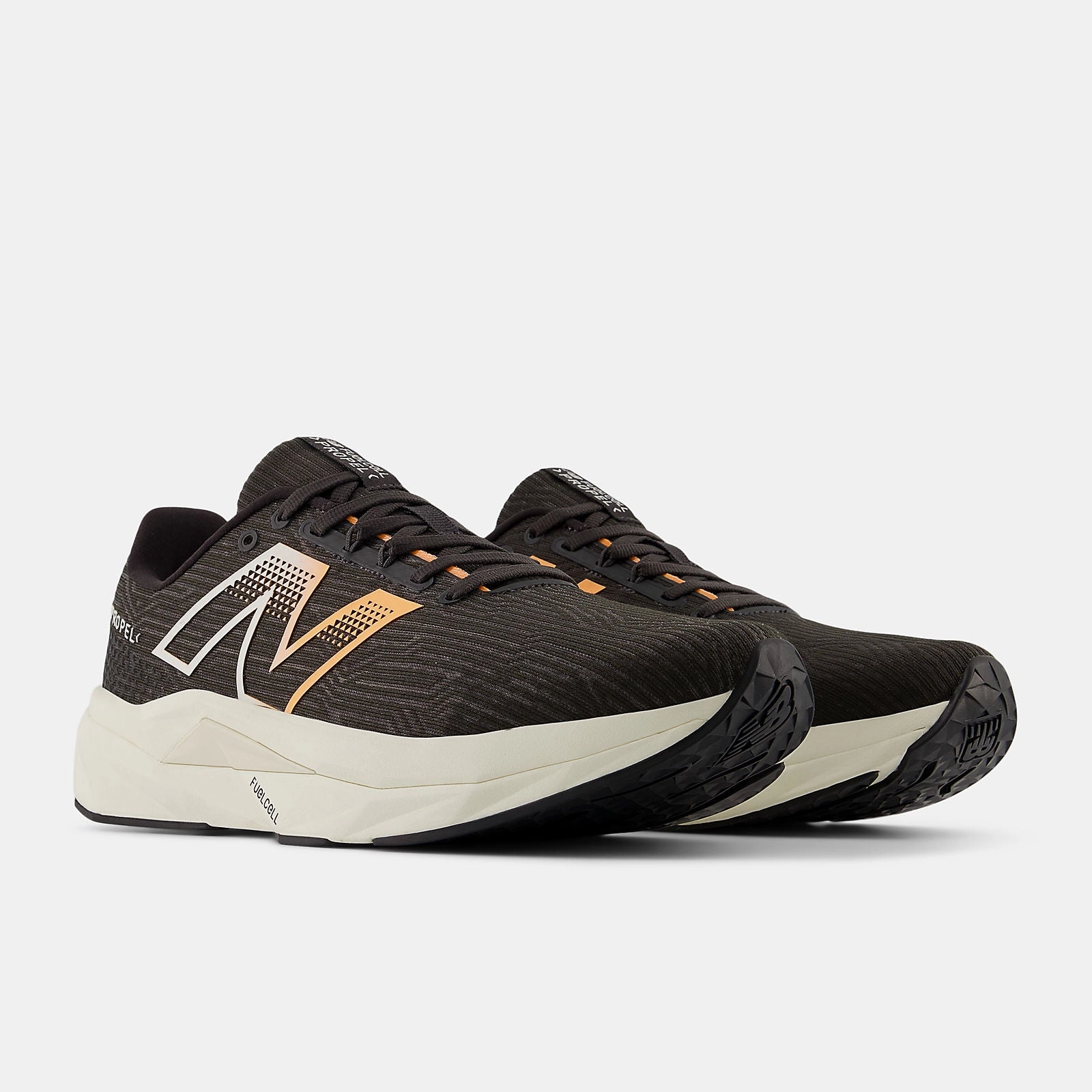 New Balance Men's Fuelcell Propel V5 Black/White Running Shoes New Balance Mens Shoes Leather