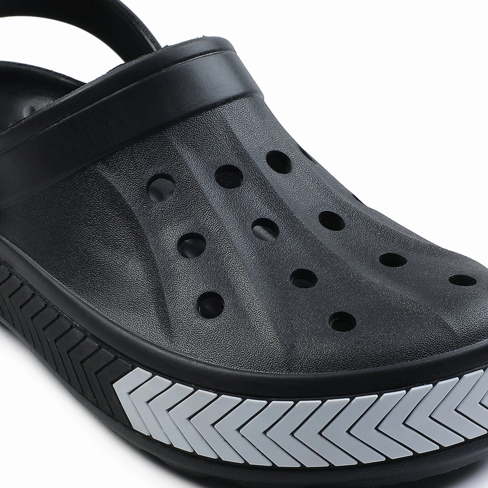 A-HA Black Casual Slip-on Clogs For Men LITEWALKXT By Liberty Roblox Clogs