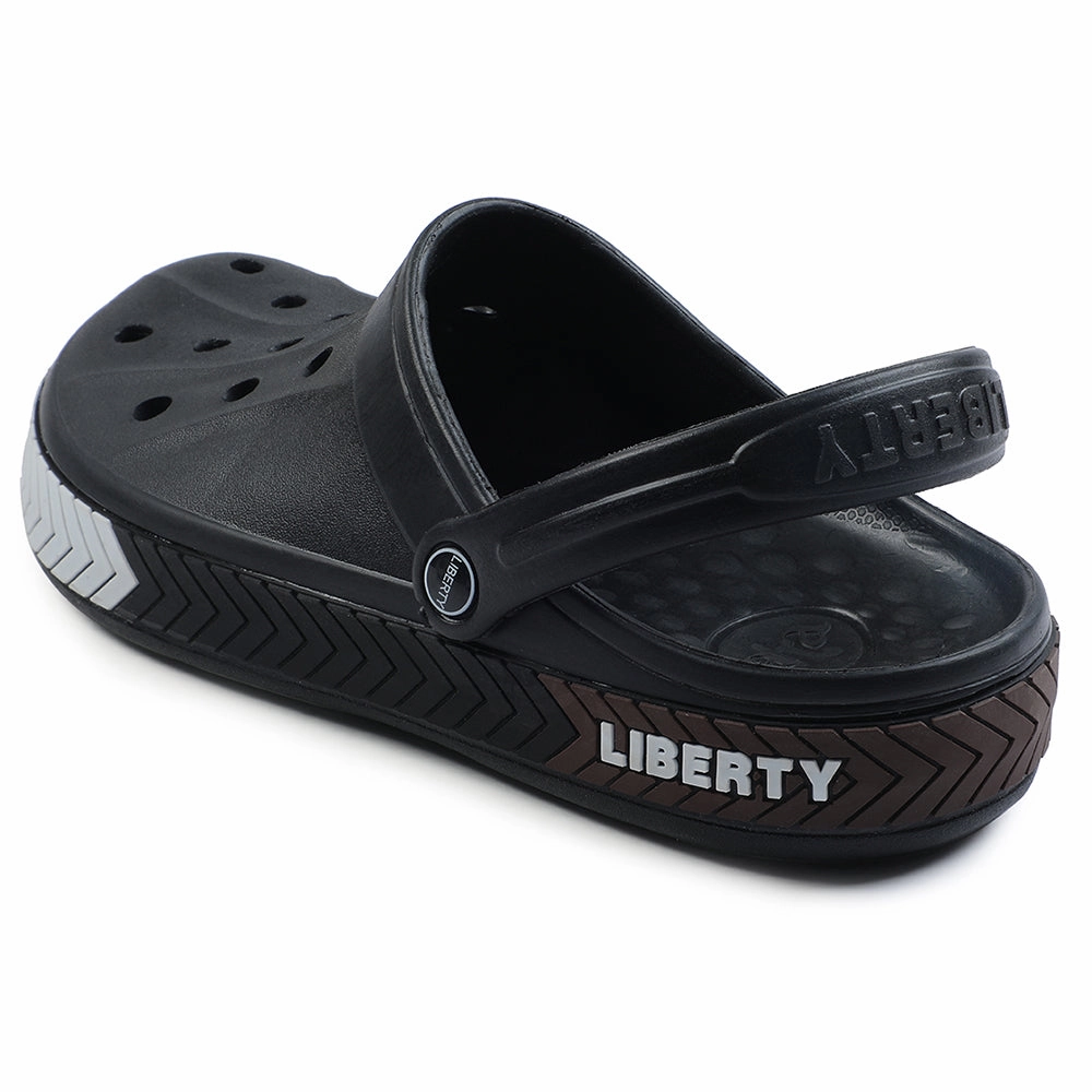 A-HA Black Casual Slip-on Clogs For Men LITEWALKXT By Liberty Bts Clogs