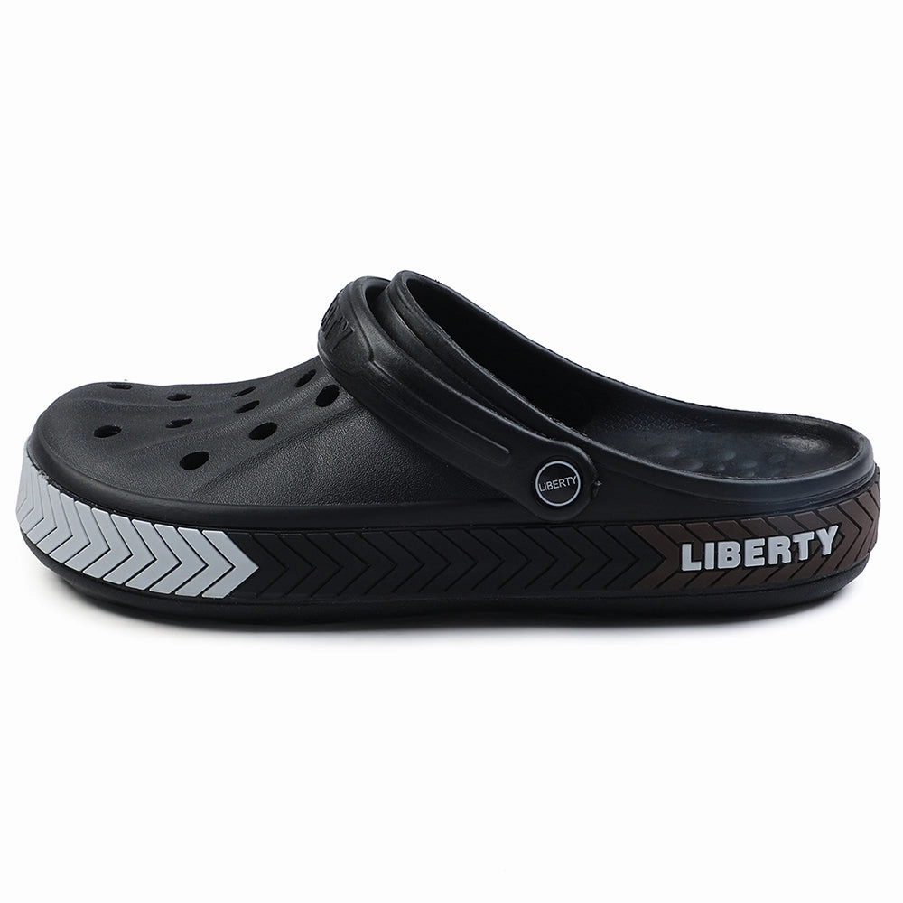 A-HA Black Casual Slip-on Clogs For Men LITEWALKXT By Liberty Carmen Clogs