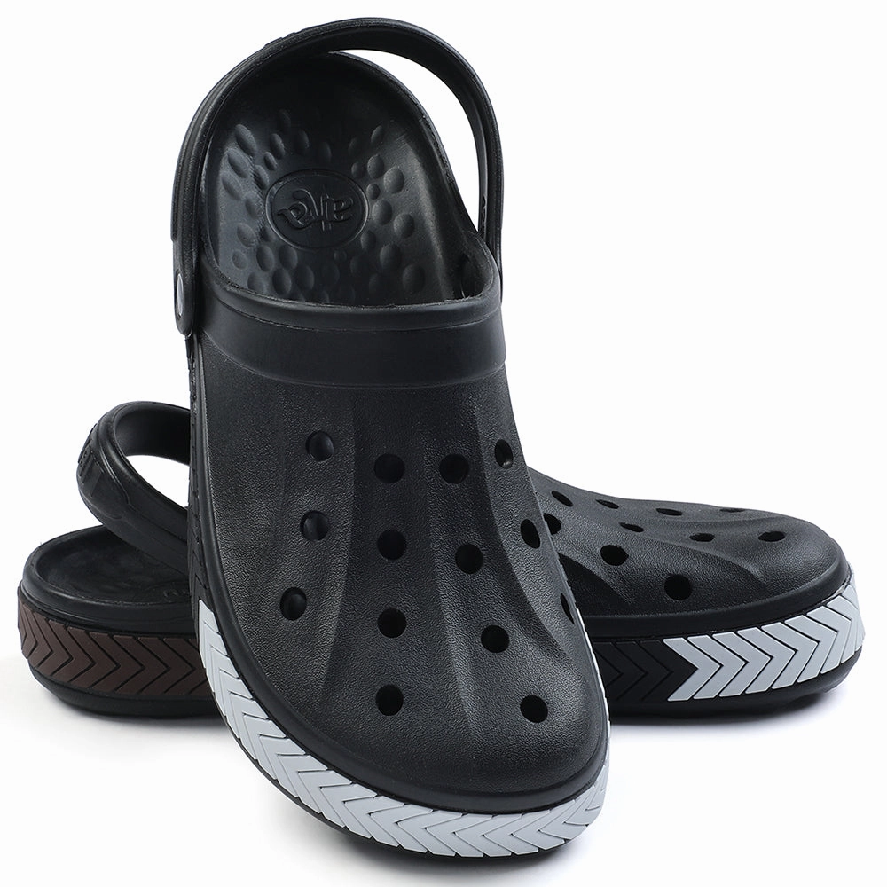 A-HA Black Casual Slip-on Clogs For Men LITEWALKXT By Liberty Clogs Size 41