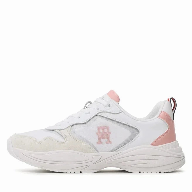 Tommy Hilfiger Sporty Th Runner Sneakers Women FW0FW06952-WHT Smelly Sneakers Cure