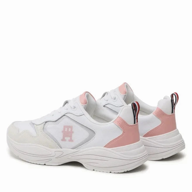 Tommy Hilfiger Sporty Th Runner Sneakers Women FW0FW06952-WHT Sneakers Kinderschoenen