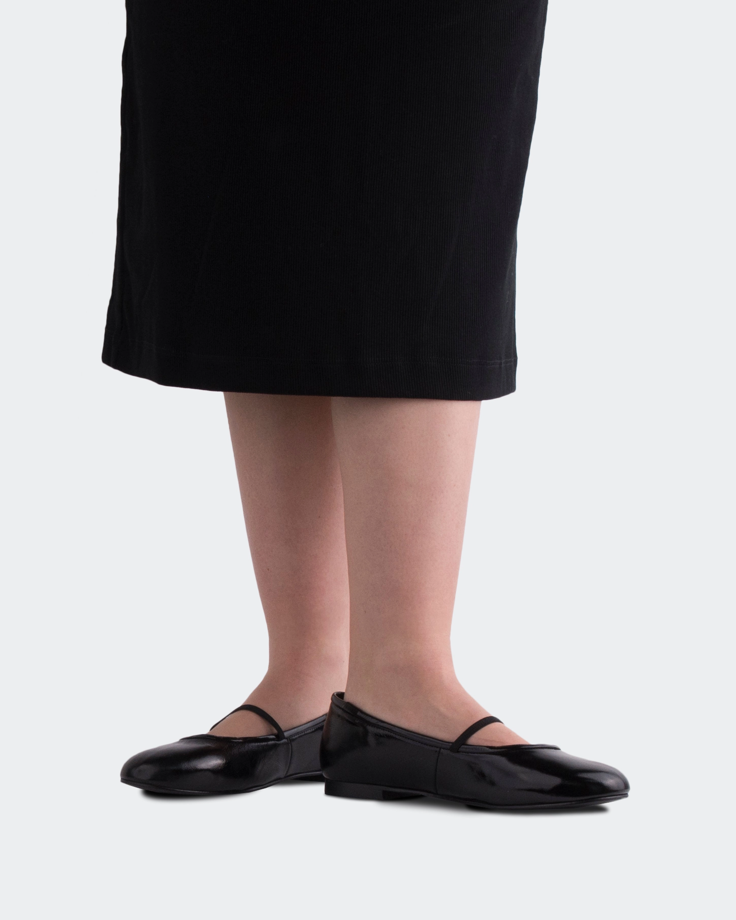 Ballet Flat Style Shoes Darcey Black Naplack