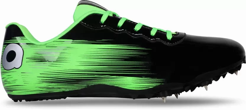Running Shoe Outlet Stores Race Running Spikes Running Shoes For Men (Green)