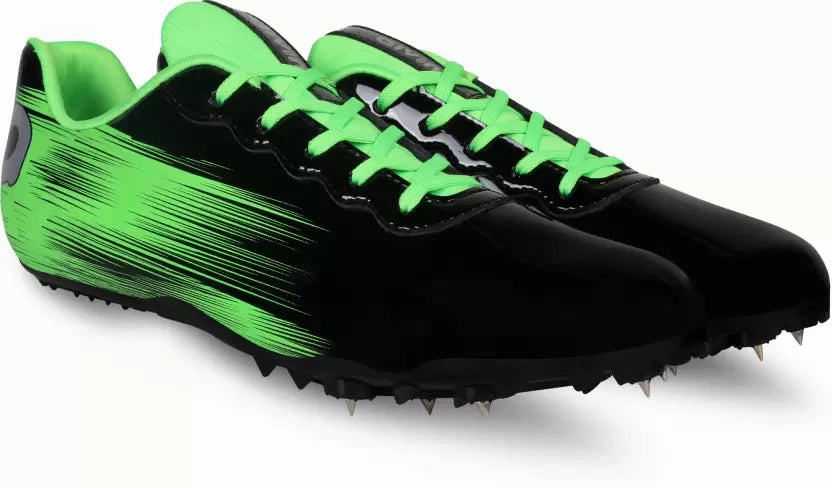 Race Running Spikes Running Shoes For Men (Green) Very Cushioned Running Shoes