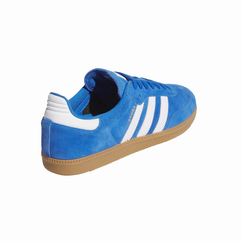 Adidas Game Court Tennis Shoes adidas SKATEBOARDING SAMBA ADV SHOES // BLUE BIRD/CLOUD WHITE/GOLD METALLIC