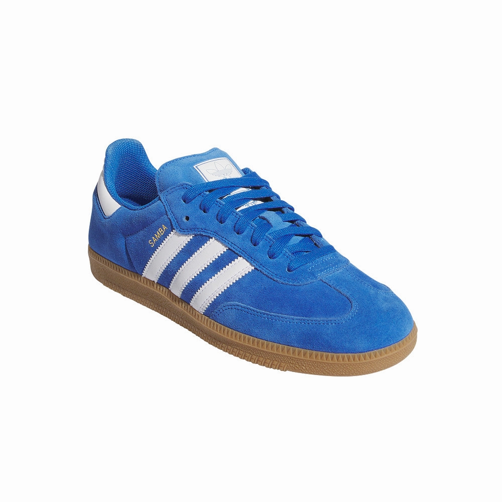 adidas SKATEBOARDING SAMBA ADV SHOES // BLUE BIRD/CLOUD WHITE/GOLD METALLIC Adidas Skateboarding Shoes Price