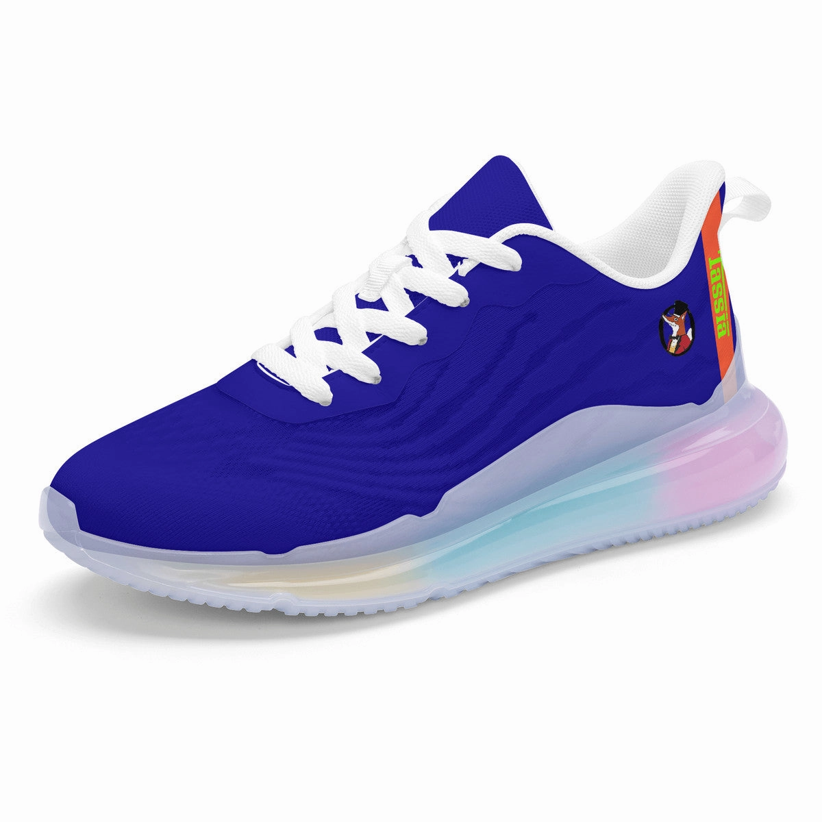 Snooty Fox Art Women's Rainbow Atmospheric Cushion Running Shoes - Deep Blue Tassia Low Stack Height Running Shoes