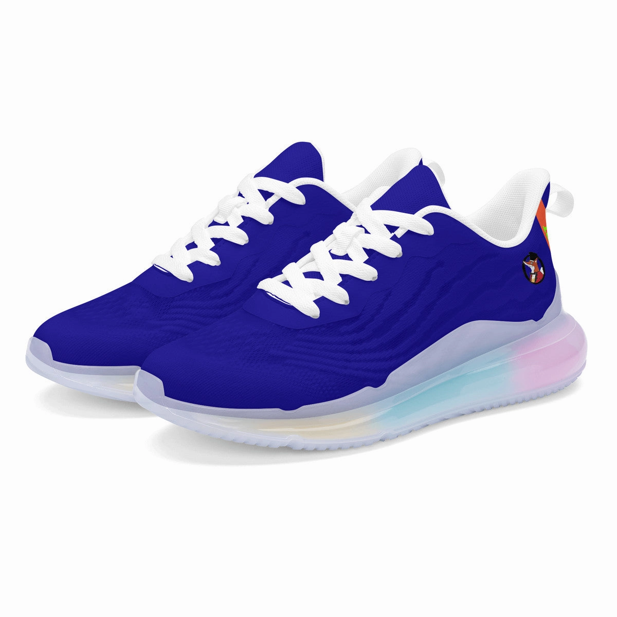 Fresh Foam 1080v11 Running Shoes Snooty Fox Art Women's Rainbow Atmospheric Cushion Running Shoes - Deep Blue Tassia