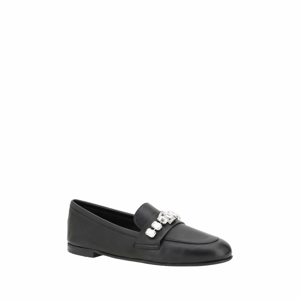 Casadei Loafers with sparkling embellishments Business Shoes Flats