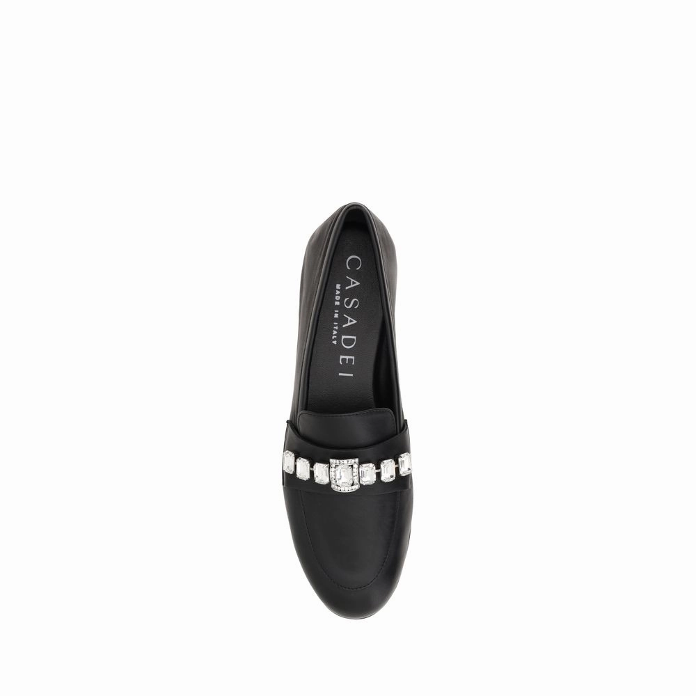 Dsw Flat Shoes Casadei Loafers with sparkling embellishments