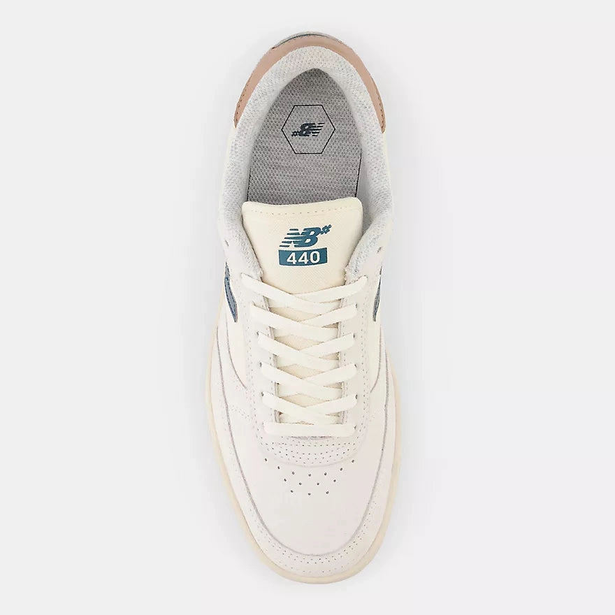 New Balance Numeric 440 Skateboard Shoes - Sea Salt / Teal Different Color New Balance