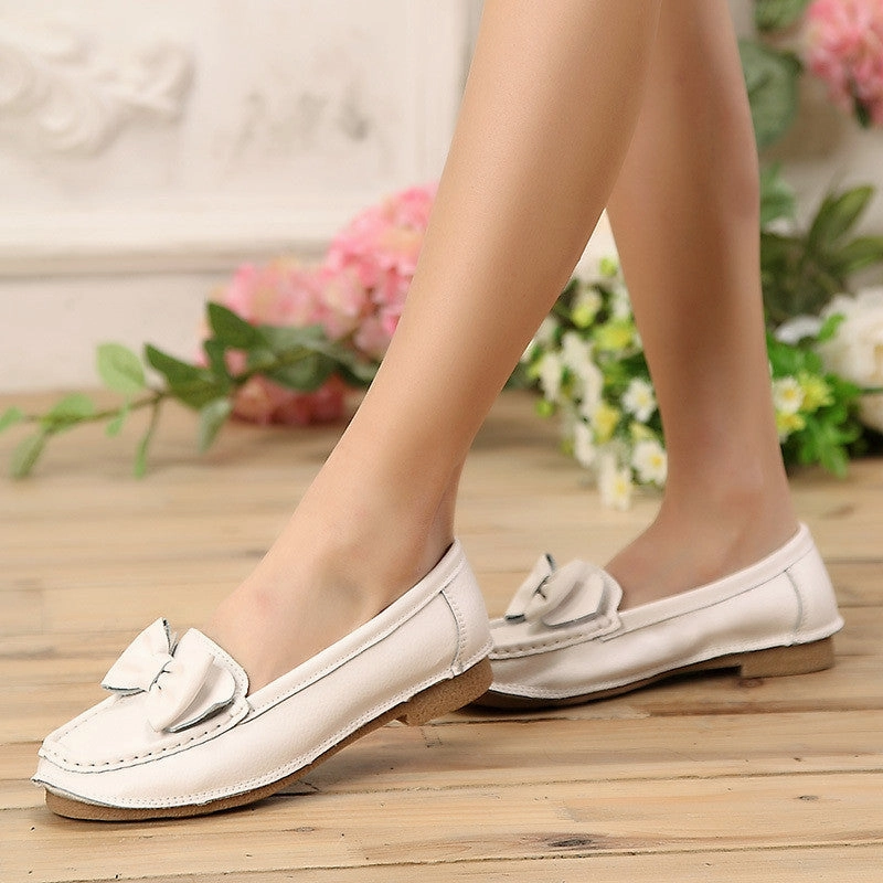 Flat Taryn Rose Shoes Women genuine leather shoes woman flat causal genuine leather loafer womens flats flexible boat shoes