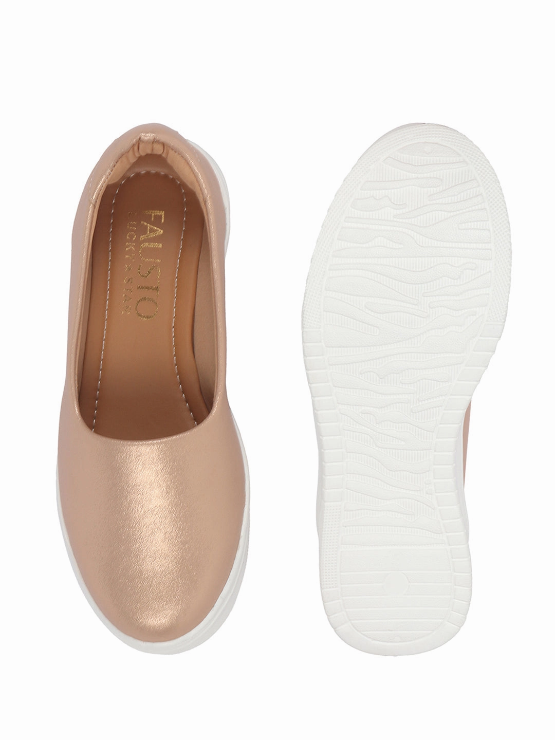 Women Rose Gold Height Enhancer Lightweight Glitter Slip On Shoes|Memory Cushion Insole|Party Slip On All Season Casual Shoe Adidas Originals Samba Og Le Casual Shoes