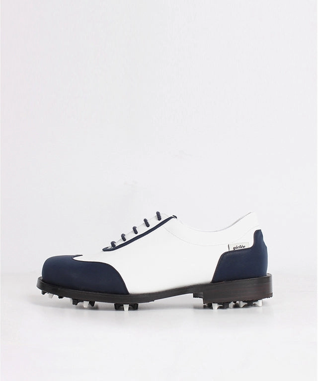 Giclee Women's Under Score Premium Leather Golf Shoes - Navy Closeout Golf